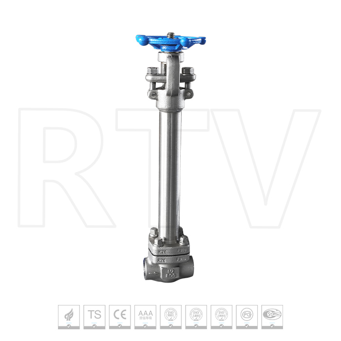 Forged steel low-temperature butt welded gate valve