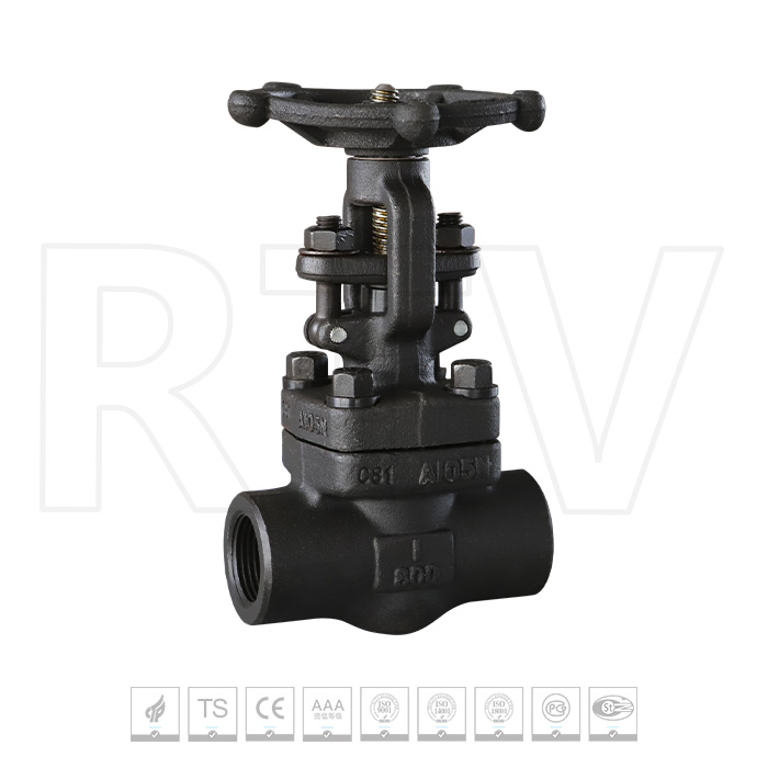 Forged steel threaded gate valve