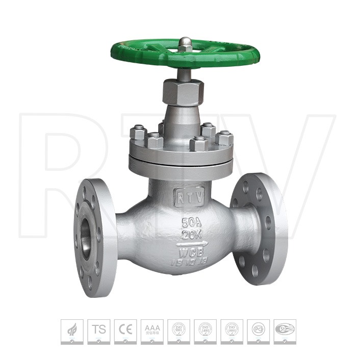 Liquefied natural gas globe valve