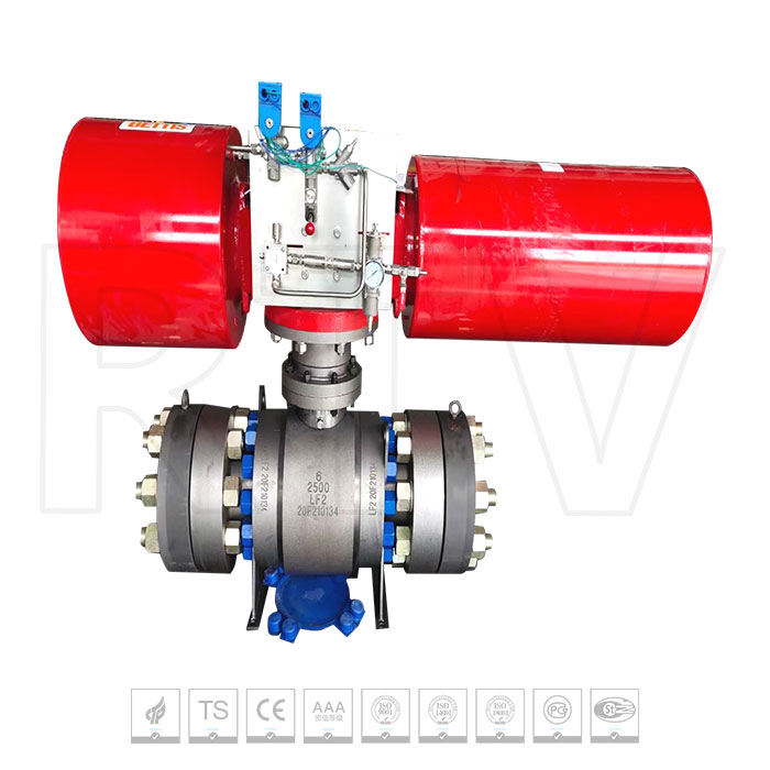 Hydraulic ball valve