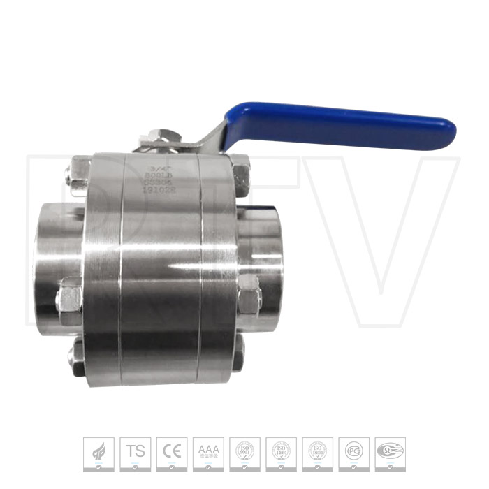 Forged steel ball valve