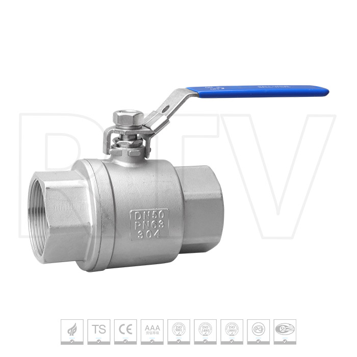 German standard two-piece threaded ball valve