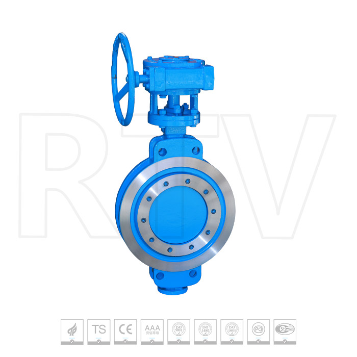 Butterfly valve with clamp