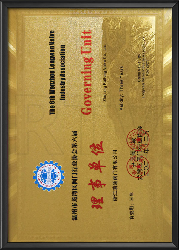 Wenzhou Longwan District valve industry Association the sixth governing unit